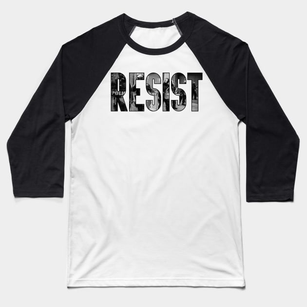 RESIST RIOT REBEL Baseball T-Shirt by Anthony88
